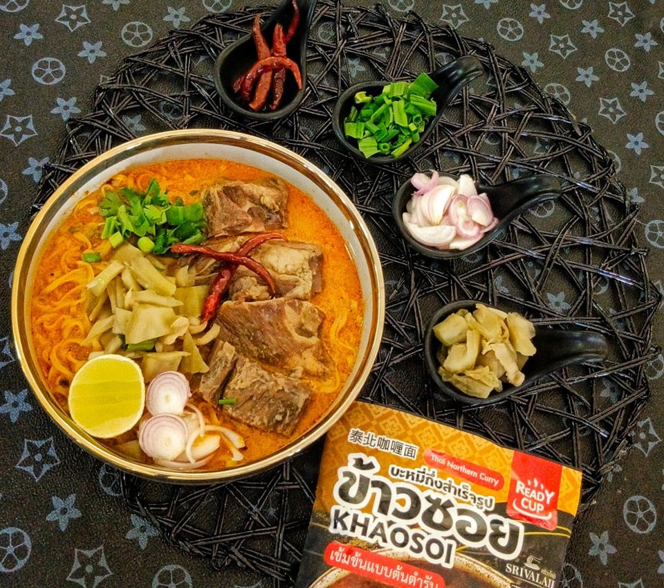 Authentic Thai Khaosoi Flavor | Instant Noodles | 4 Pack